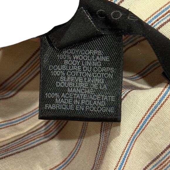 Marc Jacobs Womens XS Longline Wool Peacoat Natural Tan Minimalist Closet Staple - Picture 14 of 16